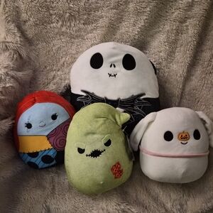 Nightmare Before Chriatmas Squishmallow Set Of 4